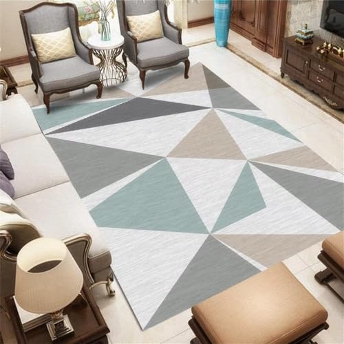Tapis salle à manger géométrique à motif triangle chic - 2