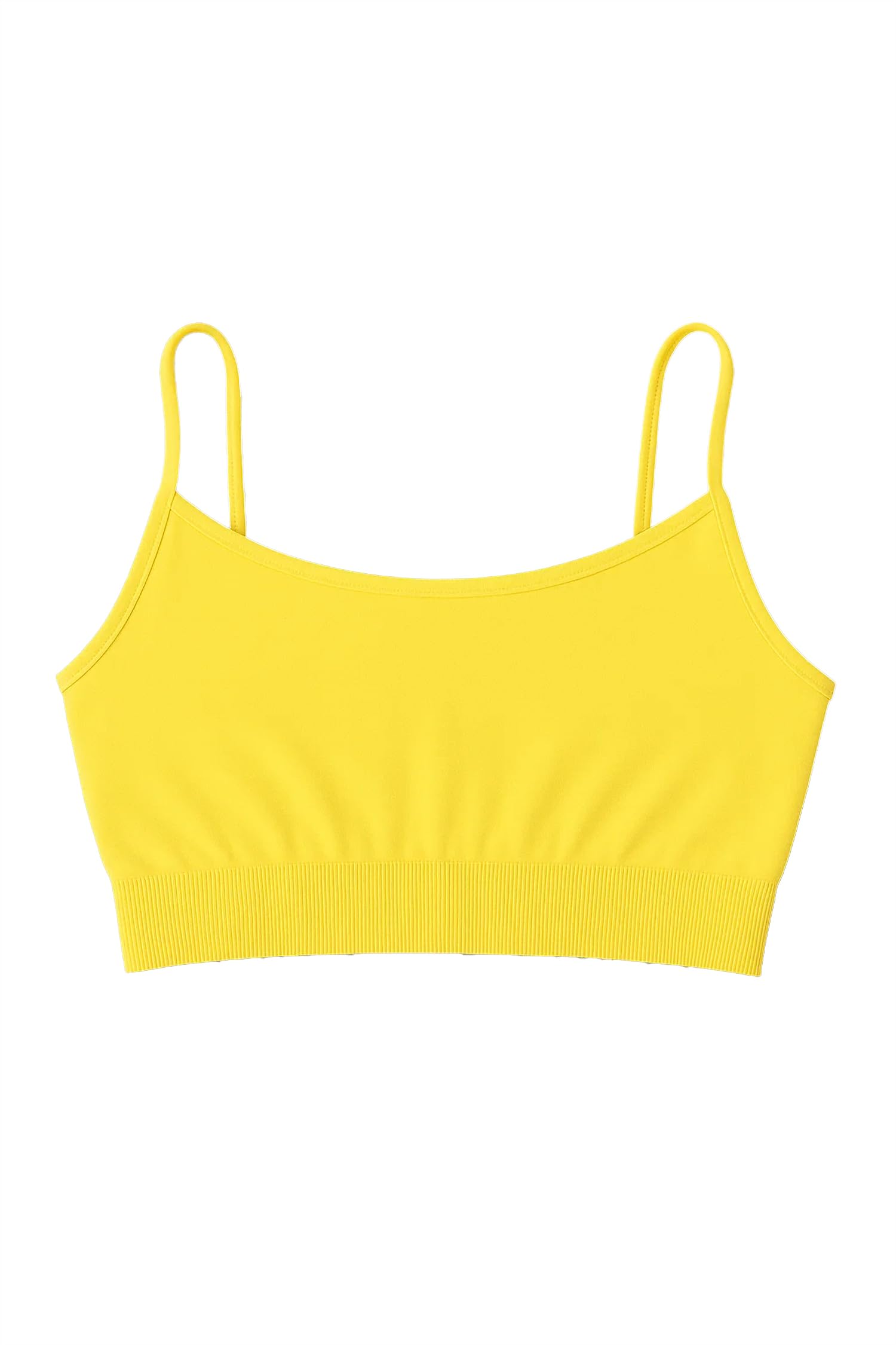 Kurve Girl’s Training Sports Bra – Seamless Bralette Kids Crop Cami Made in USA