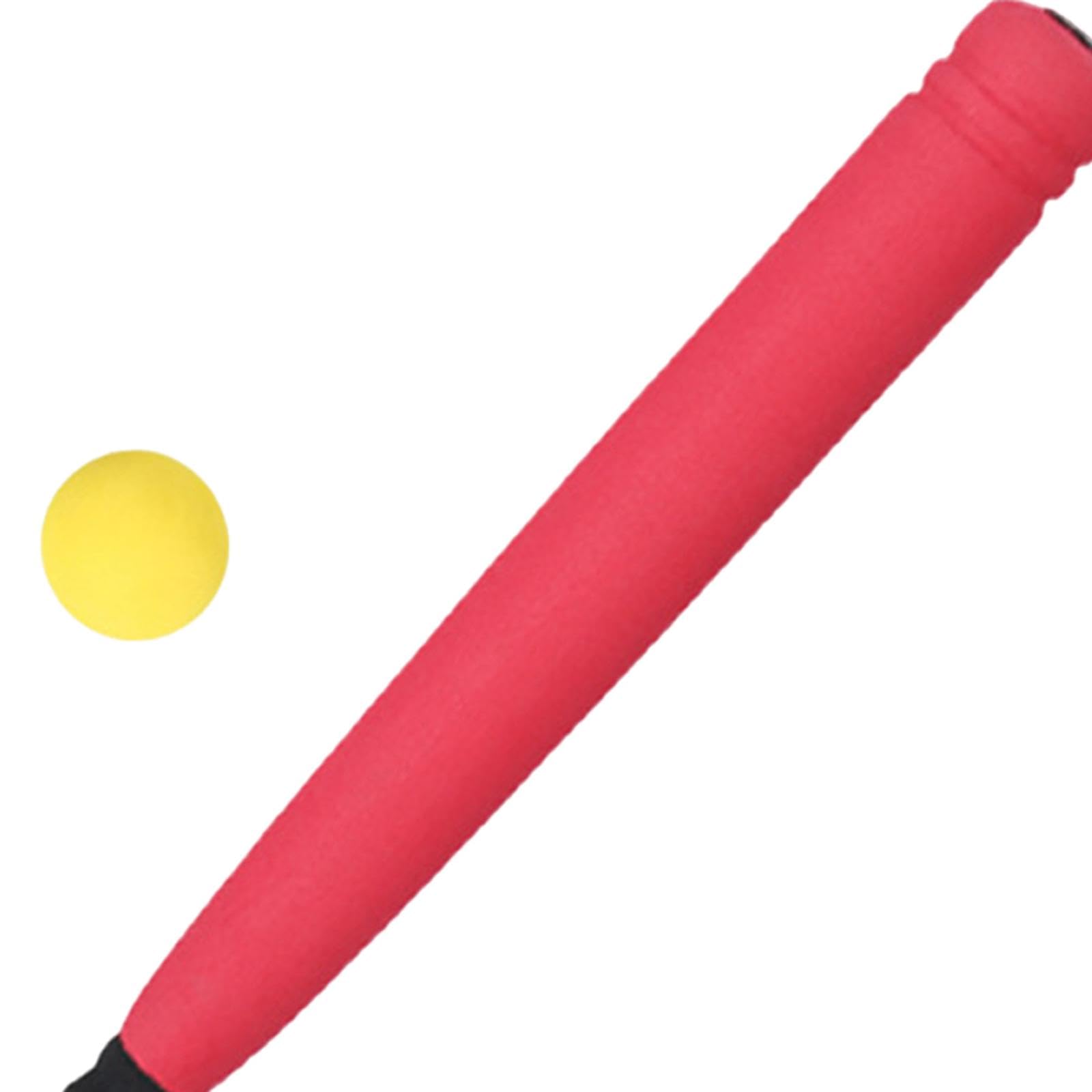 perfk Mazza da Baseball Giocattolo, Palla in Spugna Eva per Bambini, Gioco Educativo, Allenamento, Adatto per Bambini, Adolescenti E Adulti, Divertimento al, 24 Pollici, Rosso