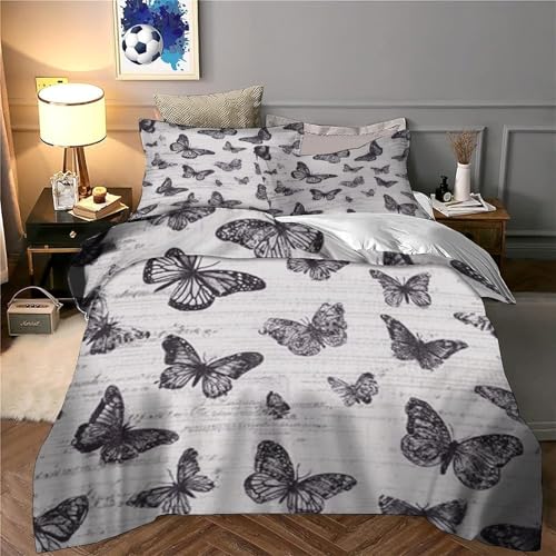 Parure de lit super king housse de couette microfibre léger 3D