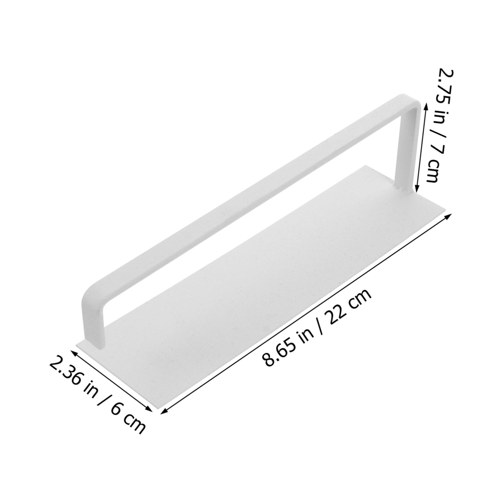 Portarotolo Magnetico in Ferro Bianco, Rack da Cucina | Supporto Adesivo senza Foratura, Organizzatore Parete per Asciugamani e Carta, Design Semplice