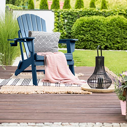 Funberry Folding Adirondack Chair, Fire Pit Chairs, Plastic Adirondack Chairs Weather Resistant With Cup Holder, Composite Adirondack Chairs #TOP1