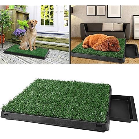 dog toilet for dogs, dog toilet, puppy toilet, training mat grass with artificial grass 63 x 50 x 7 cm (L x W x H) cm Cover