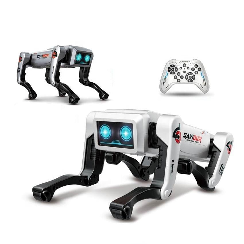 Image of Advanced AI Robot Dog Toy for Kids | Smart Walking & Jumping RC Pet with LED Eyes, Voice Control, Tricks, Dance & Remote | Interactive Rechargeable Robo Puppy for Boys & Girls (Big)