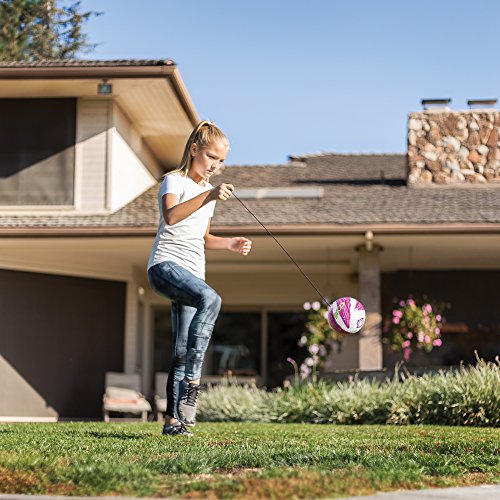 Sklz Star-Kick Solo Soccer Trainer With Size 1 Soccer Ball, Pink #TOP1