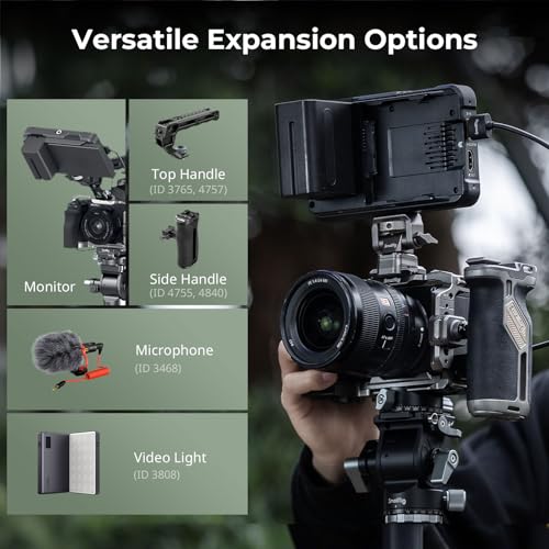 Image of SmallRig Hawklock Quick Release Cage Kit for Sony Alpha 6700, with Multiple Mounting Interfaces and Built-in Quick Release Plate for Arca-Swiss Plate and NATO Rail, with Cable Clamp for HDMI - 5060