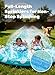 JOYIN 22.5FT Water Slide and 2 Inflatable Boards, Extra Long Heavy Duty Double Lawn Waterslide with Sprinkler for Kids Adults Backyard Summer Water Toy Outdoor Fun, Blue, Light Blue