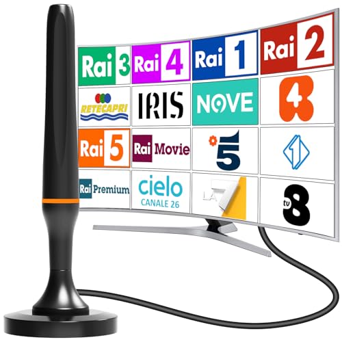 Antenna TV da interno, antenne tv intérieur puissante (TV-Antenne (orange))