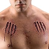 Rubie's unisex adult Reel F/X, 'Clawed' Latex Claw Mark Kit Party Supplies, Red, One Size US