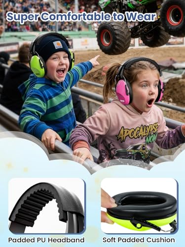 Image of Dr.meter Noise Cancelling Headphones For Kids 2PACK, 27.4SNR Kids Ear Protection Ear Muffs for Toddler Hearing Protection, Noise Reduction Earmuffs for Fireworks, Monster Jam, Autism Sensory, Focus