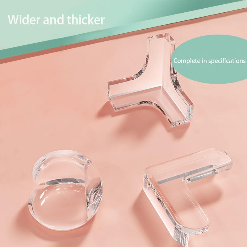Image of Baby Proof Corner Guards 12 Pack Corner Protectors, Safty Bumpers Cushion for Sharp Furniture Corner & Table Edge- Safety Corner Protection Guards (T- Shape)