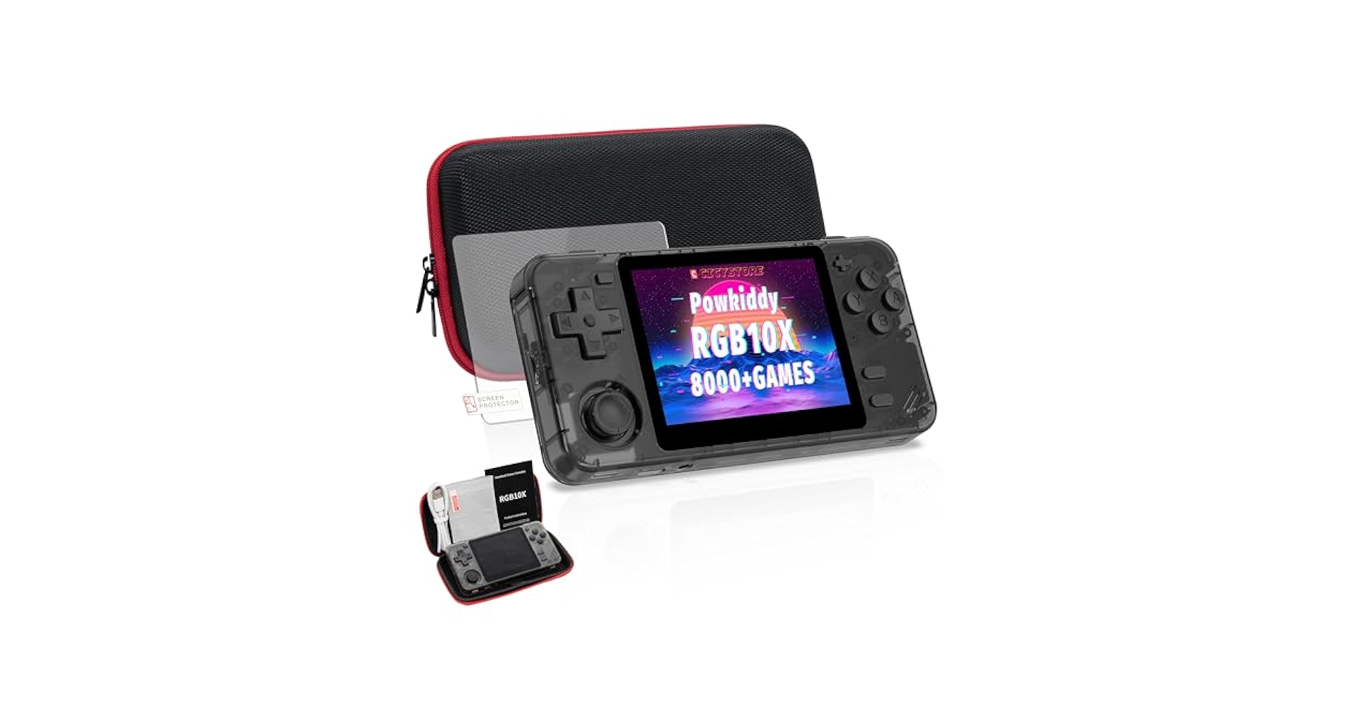 PowKiddy　RGB10MAX(64GB) ブラック Powkiddy RGB10MAX3 Pro Pocket Handheld Game Console
