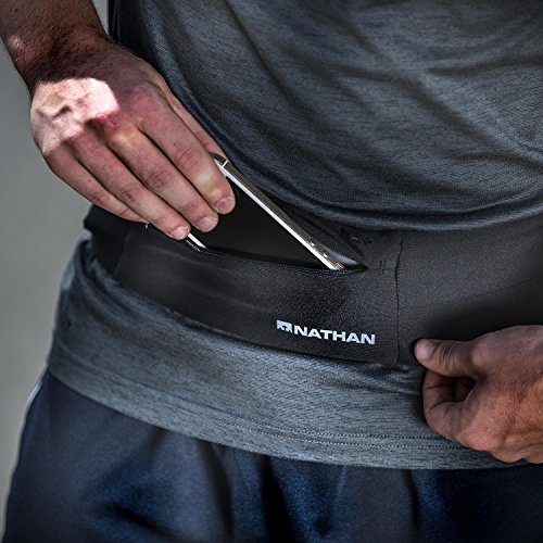 Nathan Zipster Running Belt.Bounce Free Waist Pack. Pockets with Zippers. Runners Fanny Pack. Fits all iPhones, Android, Samsung etc. For Men and Women2