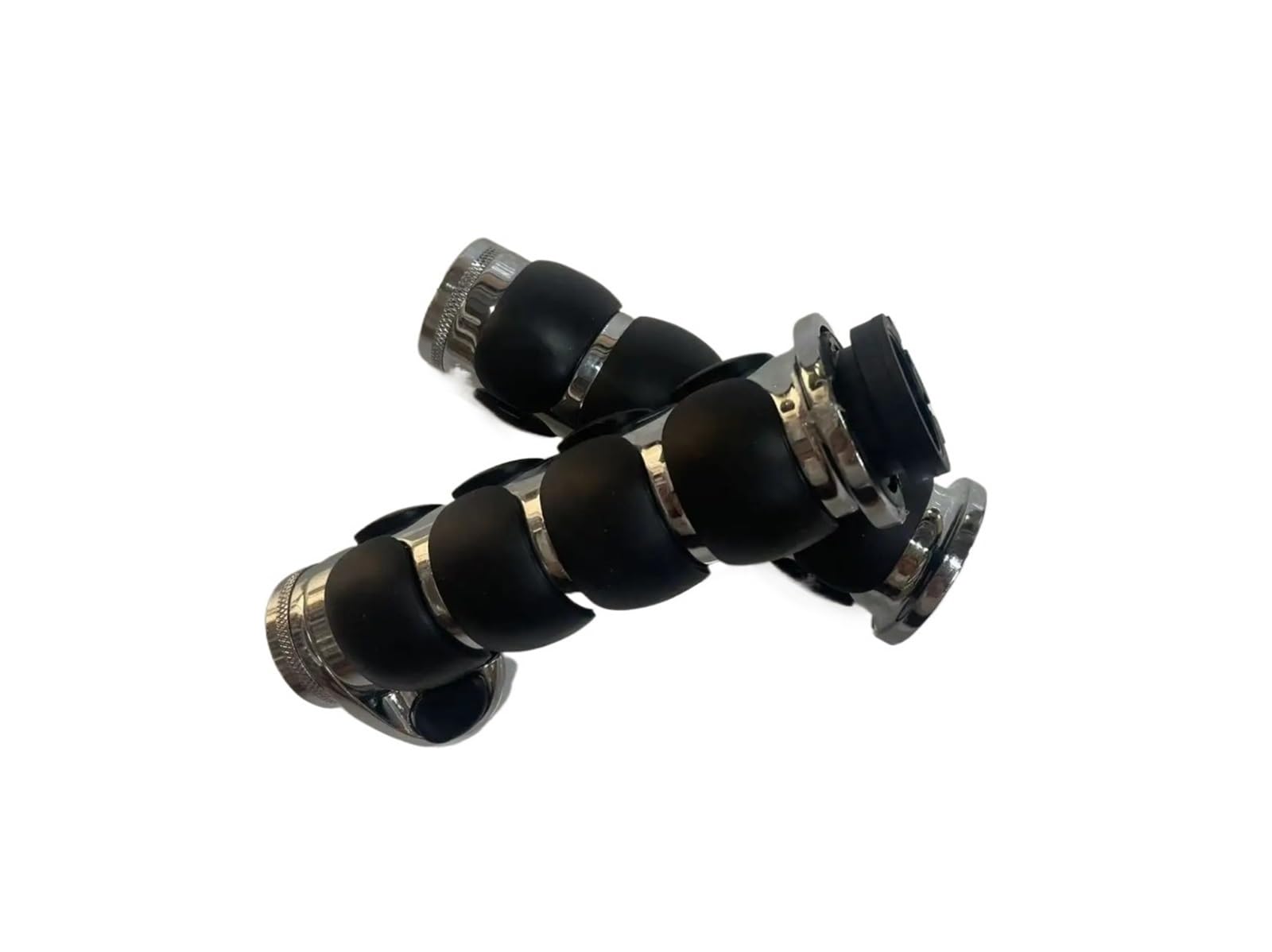Manopole Per Freni In Gomma Manopole per manubrio antiscivolo in gomma da 1" e 25 mm, adatte per Harley, adatte per Honda, adatte per Kawasaki, adatte per Suzuki, Cross Grip