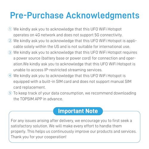 Image of UFO Mobile Hotspot 10GB Data 30Days, Portable WiFi 6 & 4G LTE Hotspot MiFi | Support AT&T, T-Mobile, Verizon, 10 Devices, USA Coverage, No SIM Card Required, No Contract, Black