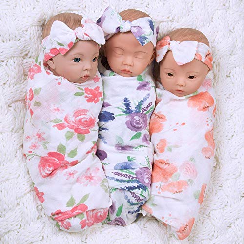 Paradise Galleries Sweet Swaddlers Reborn Trio, Triplets & Baby Doll