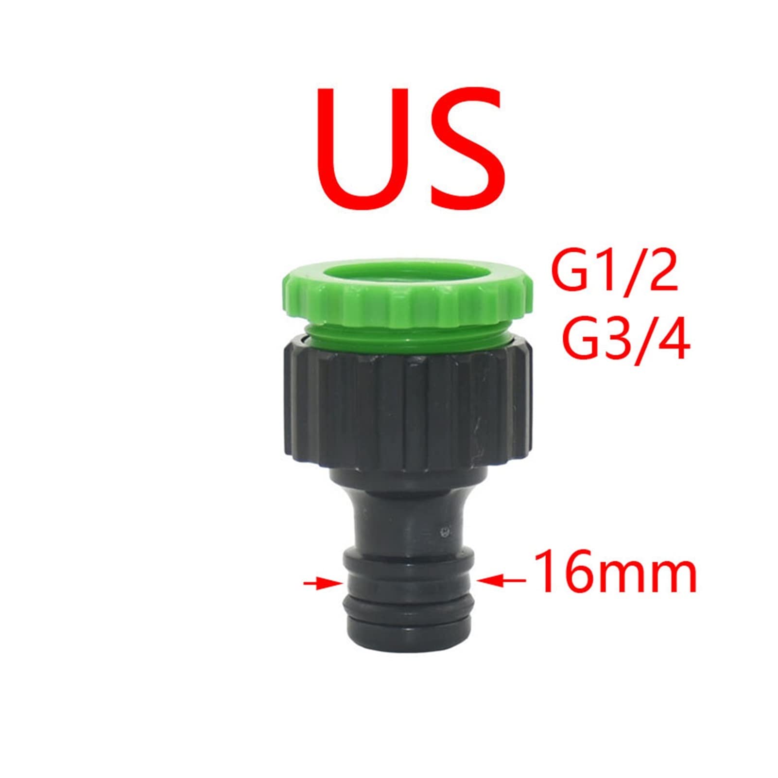 Adaptador de manguera de plomería de jardín Jardín Acoplamiento rápido 1/2 3/4 1 pulgada de hembra a 5/8 pulgadas Faucet Adaptador de acoplamiento rápido Lavado de autos Accesorios de pistola de agua