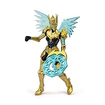 GORMITI THE NEW ERA – Gormita Del Clan Dell’Aria Windel Skye, Action Figure 15 Cm Articolato, Eroe Con Armatura Oro Nera E Accessorio Chakra Energetico, Per Bambini A Partire Dai 3 Anni