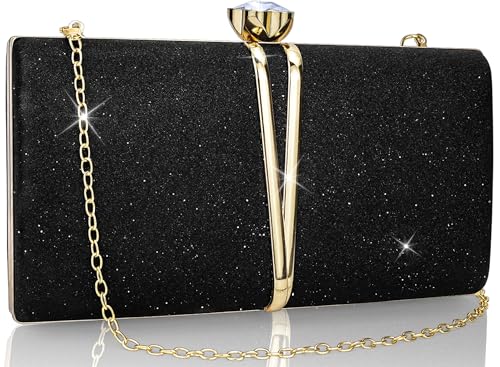Image of Farcauo Evening Bag Small Clutch Purses Leopard Purse Formal Wedding Handbag for Women Fashion Crossbody Bags With Chain