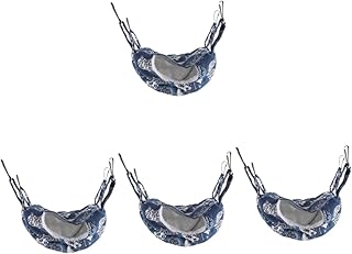 POPETPOP 4 Pçs Rede Quente Para Animais De Estimação Saco De Dormir Quente Para Animais De Estimação Acessórios De Rato Para Gaiola Hamster Cama Suspensa Rede Hamster Açúcar Planador