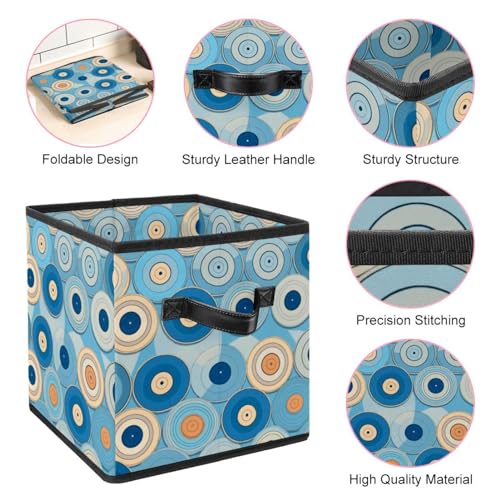 Panier de rangement durable : solution contre le désordre Blue Records - 5
