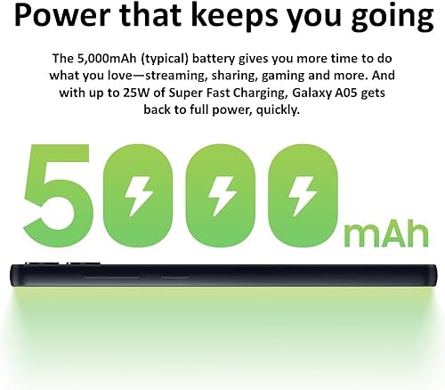 Miniatura 6 de SAMSUNG Galaxy A05 (128GB, 4GB) 6.7 pulgadas Dual SIM GSM desbloqueado global 4G LTE A055MDS (plata)