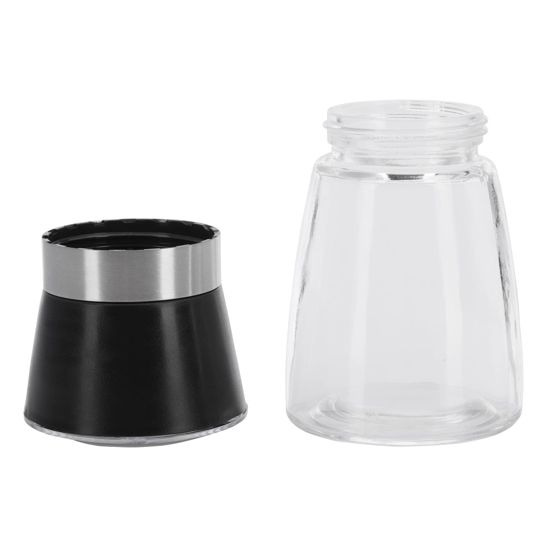 Westmark Moulin à Epices Broyeur Céramique Ajustement Progressif Verre Plastique Noir Argent Transparent