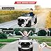 Ride on Truck Car, 12V Licensed Toyota Tundra Ride on Car w/Remote Control, Battery Powered Electric Car with4 Wheels Spring Suspension, 3 Speeds, LED Lights, Gift for 3+ Kids-White