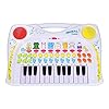 Let’s Play Kinderpiano – Keyboard met Opnamefunctie – met 8 Dierengeluiden – Elektronische Speelgoed Piano met…