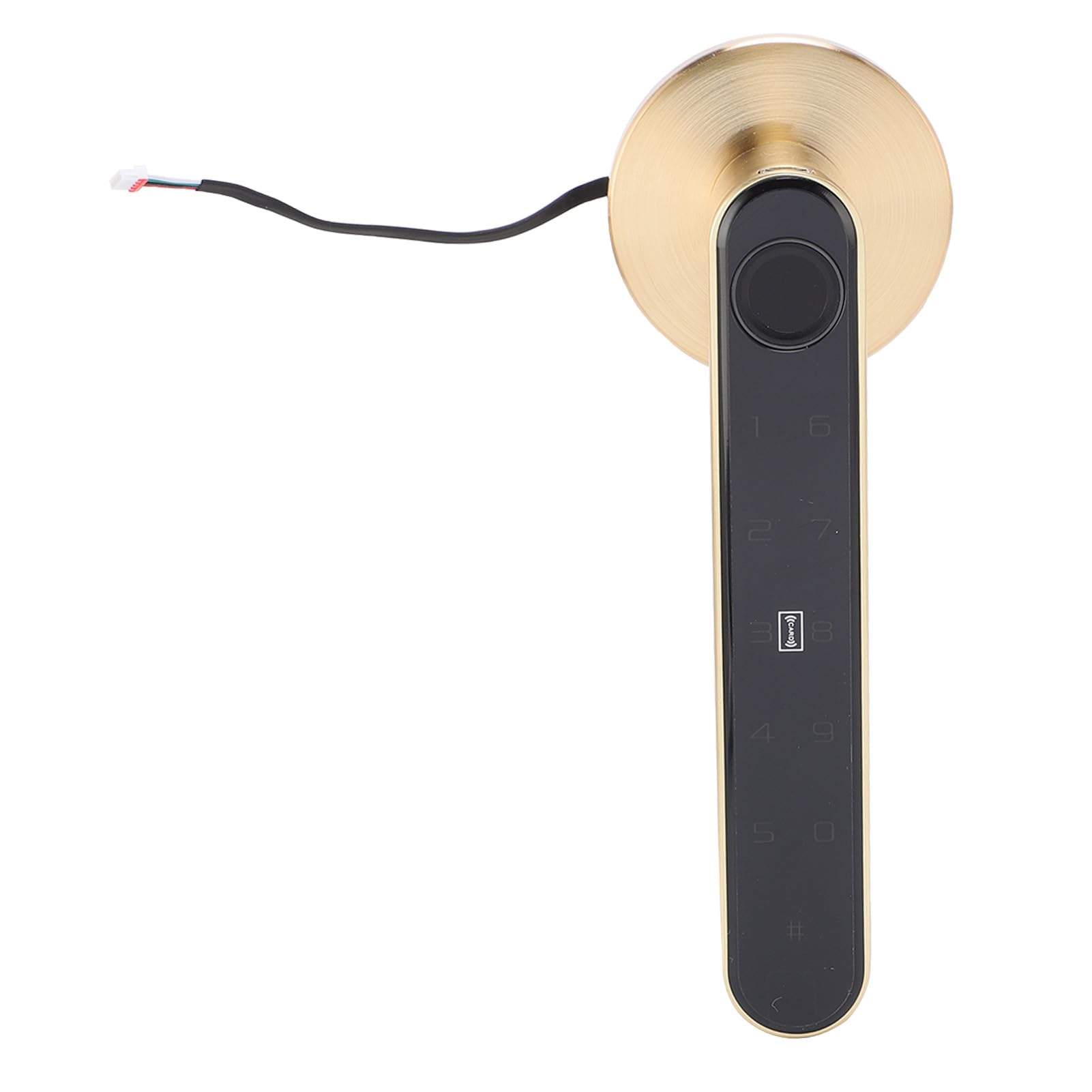 Cryfokt Lock de Entrada de Puerta Inteligente, Cerradura de Puerta Dactilar de Huellas Dorada