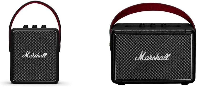 Marshall Stockwell II Portable Bluetooth Speaker - Black & Kilburn II Portable Bluetooth Speaker - Black (1002634)