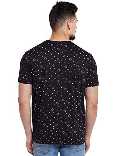 Image of VIMAL JONNEY Men's Classic Fit T-Shirts (TEE-PRINT-NO.1-01-BLK-M Black Medium)