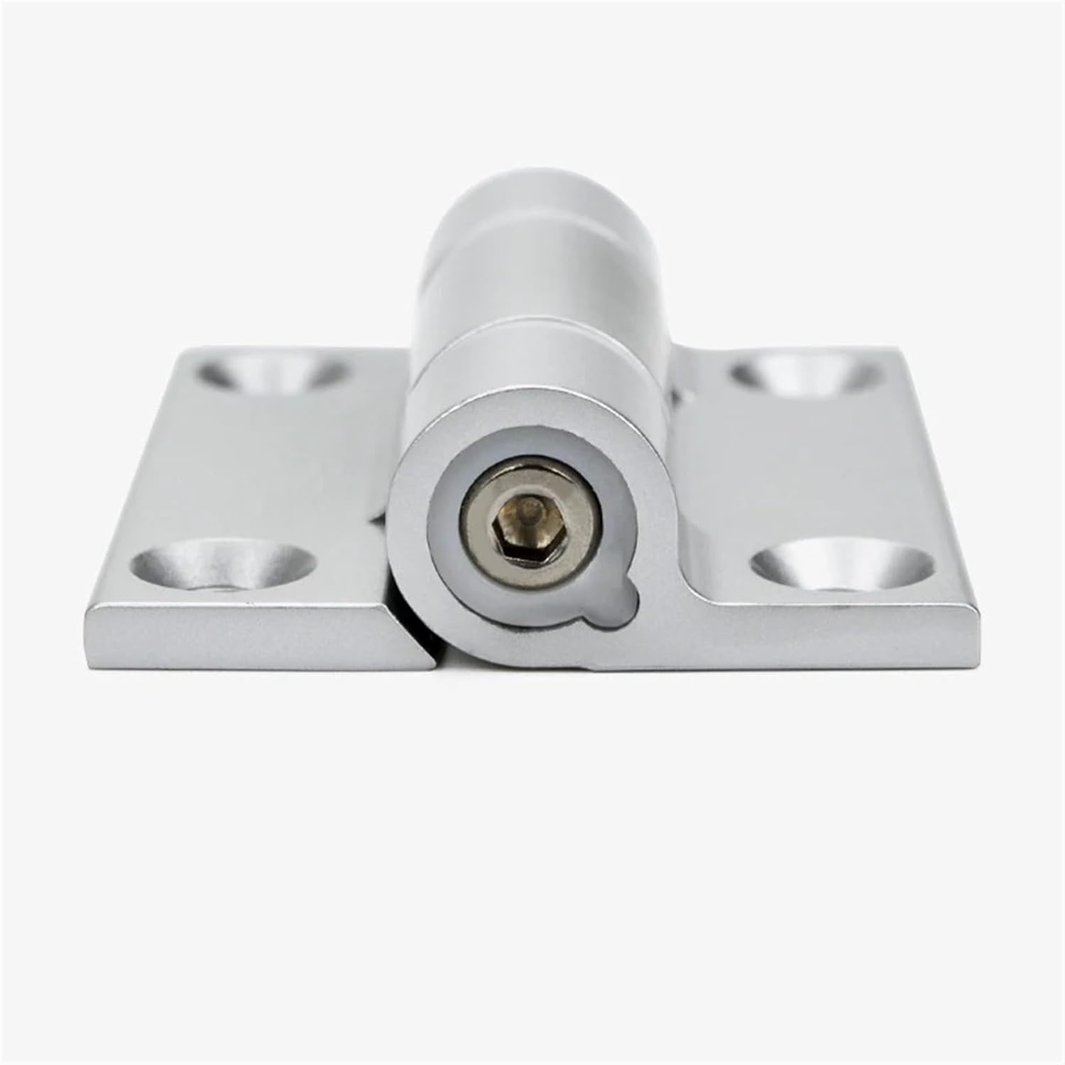 Black Silver Zinc Alloy Torque Damping Hinges Free Stop Damping Adjustable Hinge Cabinet Toolbox Door 1Pcs(Matt)