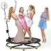 HARZHI 360 Grad Fotokabine, Photo Booth Machine mit Flightcase & App-Steuerung, Automatische Drehung 360° für Parteien, Hochzeiten, Weihnachten & Messen, Logo Anpassung, 100cm