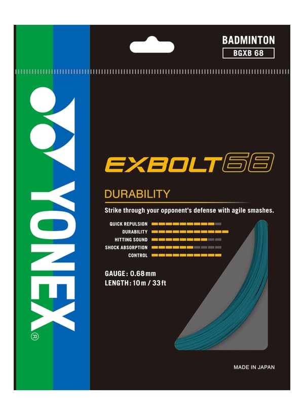 YONEX EXBOLT 68 Badminton String - Turquoise (1320)