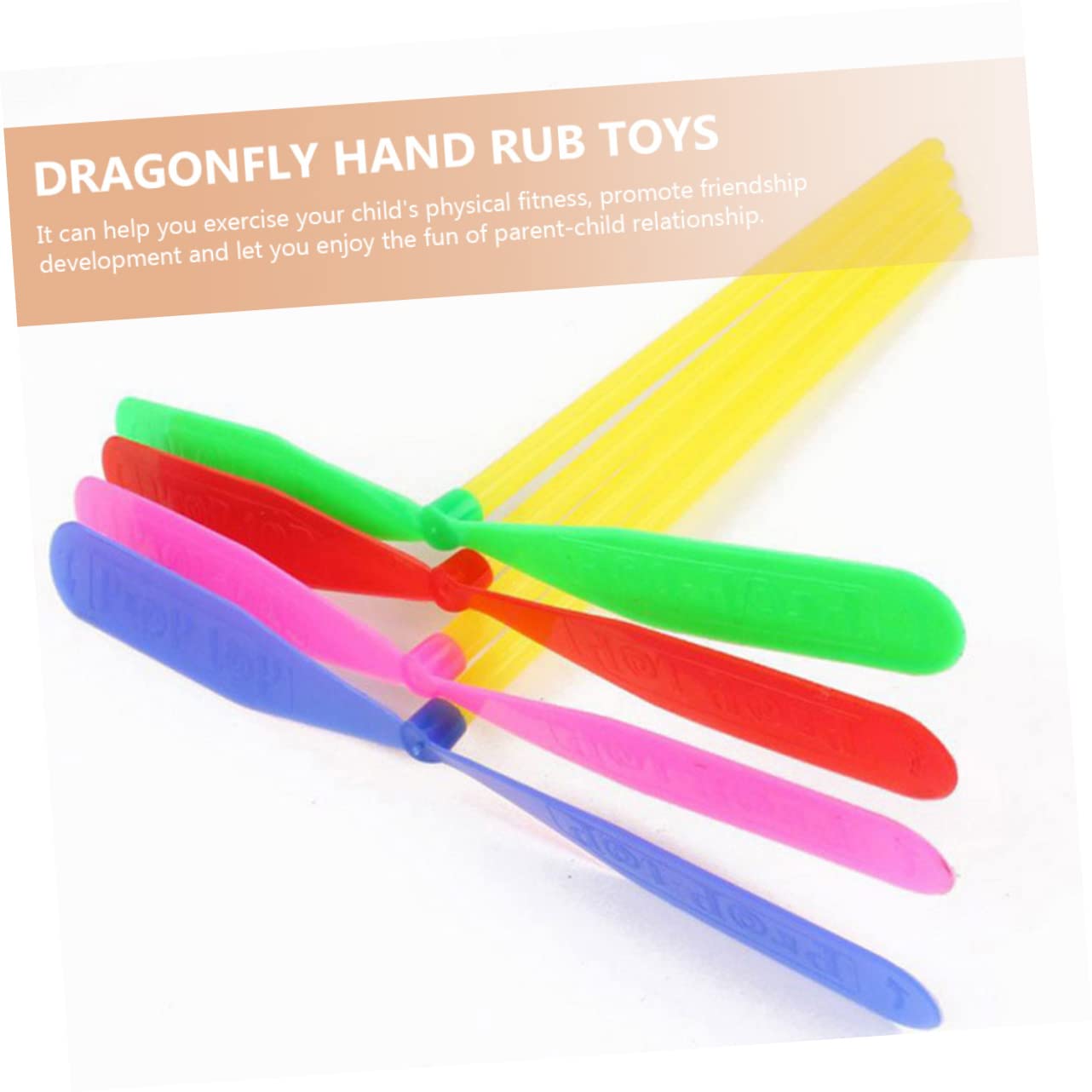 LIOOBO Pcs Bamboo Dragonfly Toy Outdoor Flying Toys Hand Rubbing Funny Recreation Game Random