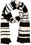 Kate Spade Woman's Cape Stripe Oblong Scarf Black White