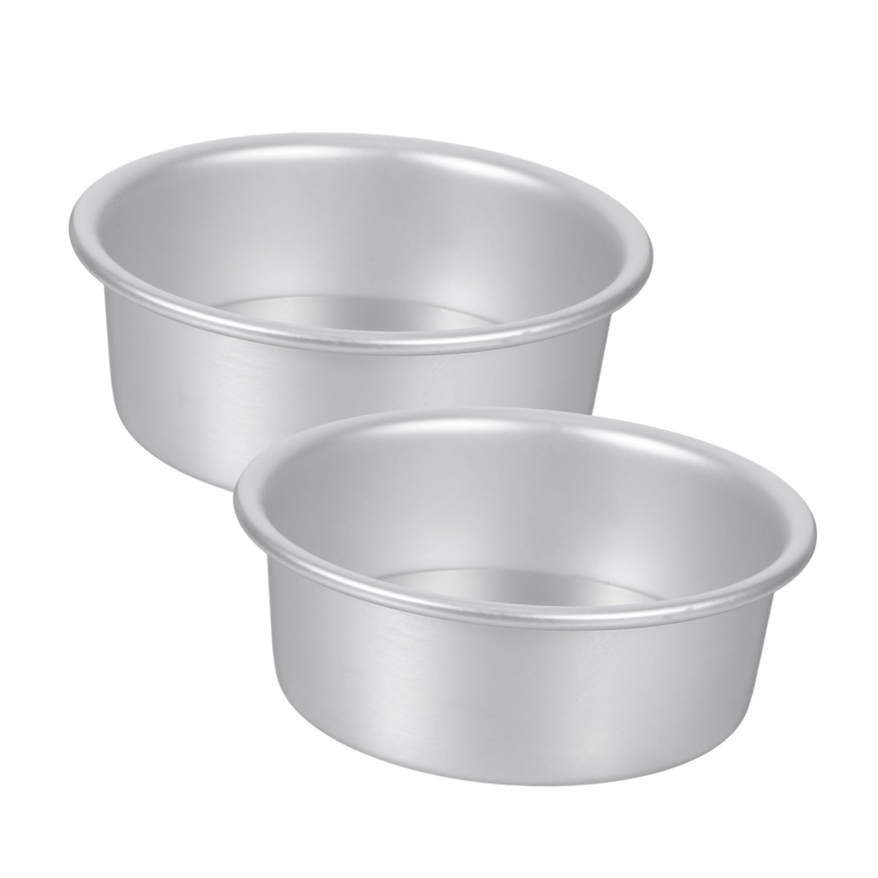 PRETYZOOM 2pcs Nonstick Aluminum Alloy Cake Baking Pans With Removable Bottom Round Molds For Cheesecake Bread And Tart Fit Oven Pots Pressure Cooker 5 Inch