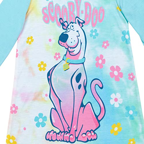 Scooby-Doo Little Girls Raglan Nightgown Pajamas Blue 7-8 #TOP5