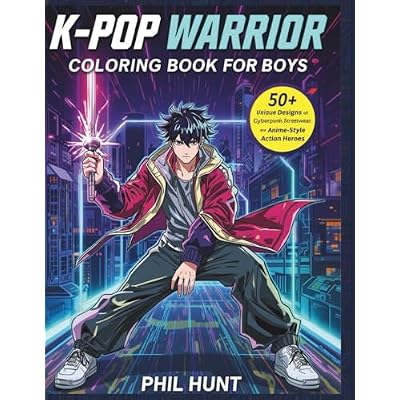 K-Pop Warrior Coloring Book for Boys