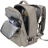 Mochila feminina de viagem grande, impermeável, escolar, bagagem de mão, para trilha, esportes, notebook, Large