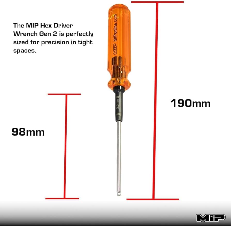 MIP RC Ball End Hex Screwdriver Set 9606 – 3-Piece Tool Kit