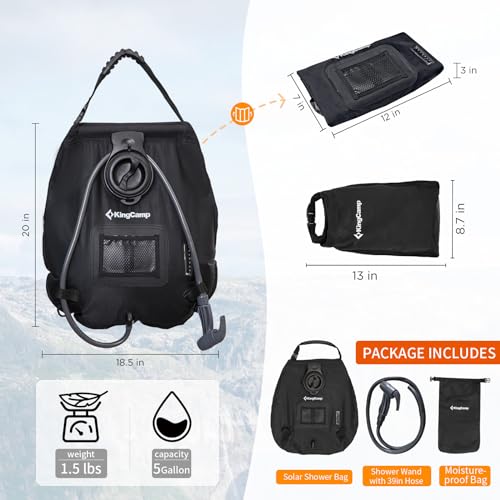 KingCamp-Solar-Shower-Bag-for-Camping-Lightweight-Shower-Bag-Durable-Leak-Proof-Design-with-Thermometer-Removable-Hose-Switchable-Shower-Head-Portable-Solar-Shower-for-Camping