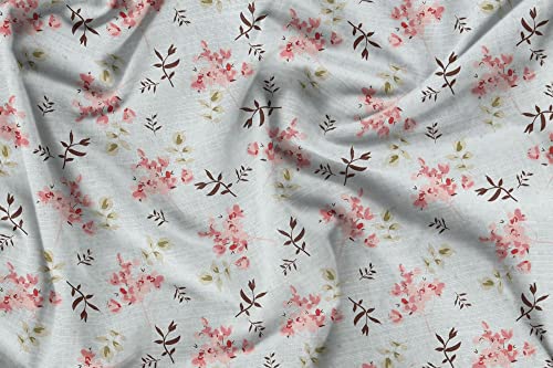Image of HOMEKART 100% Cotton Feel Double Bed Bedsheet Set | 180tc to 220tc Soft & Breathable with 2 Pillow Covers | Wrinkle Free | for Bedroom & Gifting (Color -Pink & Grey, 90 x 90 Inches)