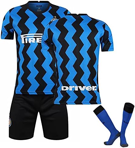 Amazon Co Jp サッカーユニフォーム 20 21インテルミラノジャージ 空白の番号 上下のスーツサッカークラブユニフォームファンのお気に入りの贈り物サッカースポーツtシャツ半ズボン靴下のペアの子供 大人用サッカーユニフォーム Size 16 スポーツ アウトドア