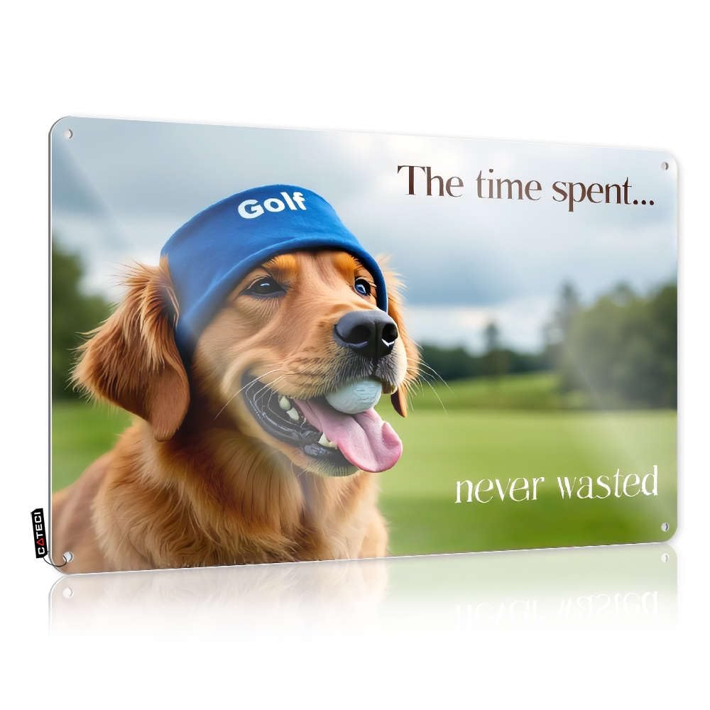 Door Must Haves Plaque | The Time Spent Playing Golf Is Never Wasted. Scandinavian For Home Bar Living Room(30X40CM)