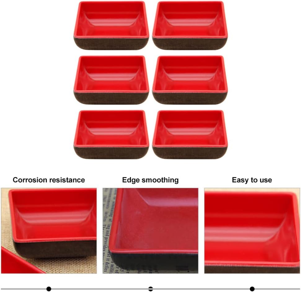UPKOCH Platter Set 6 Pcs Sauce Dishes for Condiments Appetizers Small Compact