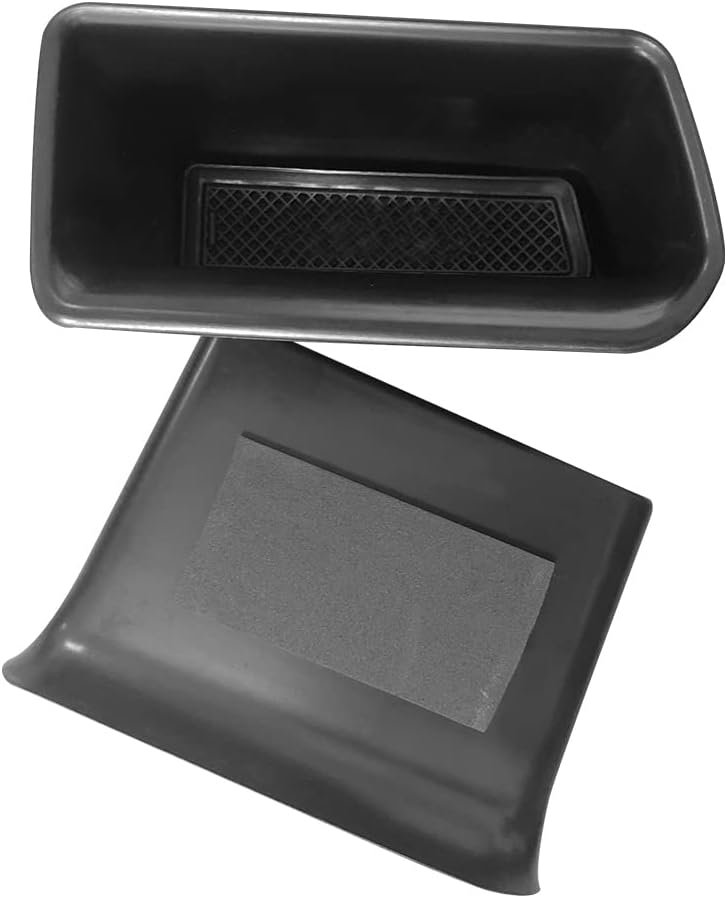 Vesul Front Row Door Organizer Compatible with VW Atlas 2018 2019 2020 2021 2022 2023 Atlas Cross Sport Armrest Storage Box Phone Container Handle Pocket ABS Tray Insert Glove Pallet