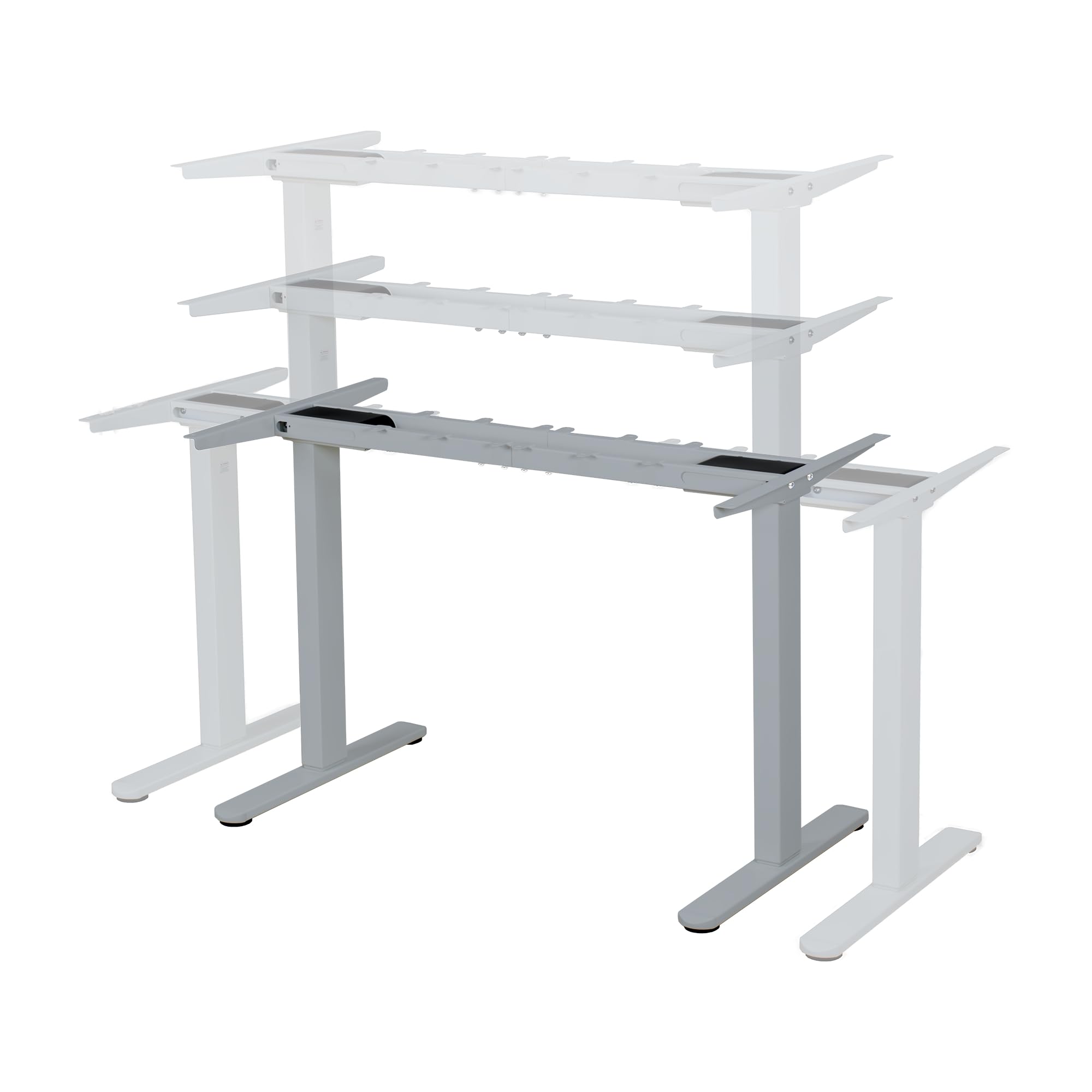 ALBATROS höhenverstellbares Schreibtisch Tischgestell elektrisch | Lift S5 Schwarz | Gestell, Tischbeine, Tischfüße aus Metall | Display | 120Kg belastbar | Für extra breite 2m Tischplatten