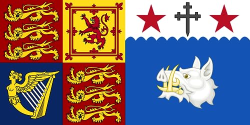 Drapeau Large Royal Standard de Camilla grand format officiel - 2